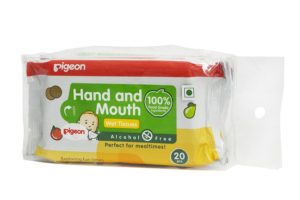Pigeon Hand and Mounth Wipes 2 IN 1 (20 Count)