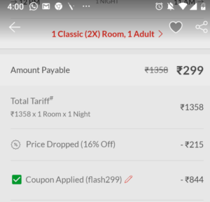 oyorooms flash sale Rs 299 hotel booking