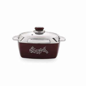 Amazon- Buy Cello Metallo Plastic Casserole with Lid, 750ml, Burgundy at Rs 249