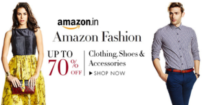 Amazon - Buy Fashion Products at Minimum 70% off in Store Sale