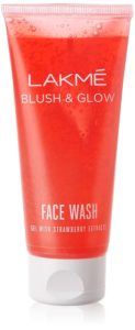 Amazon - Buy Lakme Blush & Glow Strawberry Gel Face Wash, 100g at Rs. 133