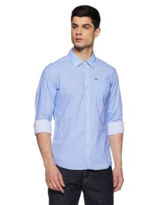 Amazon- Buy Pepe Jeans Men's Printed Regular Fit Casual Shirt at Rs 479