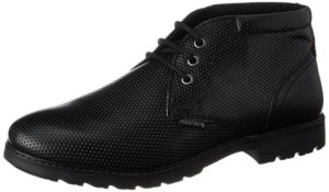Amazon- Buy Red Tape Men's Black Leather Boots - 8 UK/India (42 EU) at Rs 799