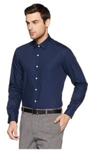 Arrow Men's Solid Regular Fit Formal Shirt 