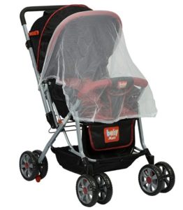 Babymate Hummingbird Strollers with Mamma Bag- 211 (Red and Black) at rs.2396