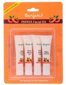 Banjara's Facial Kit, Papaya (Pack of 4) at rs.100