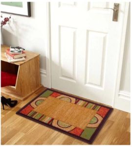 Brown Abstract Bogo Door Mat by Status