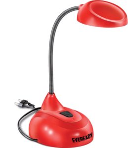 Flipkart - Buy Eveready HL69 Table Lamp  (144 mm, Red) at Rs 359