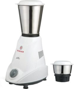 Flipkart - Buy Singer Jiffy 500 W Mixer Grinder  (White, 2 Jars) at Rs 999