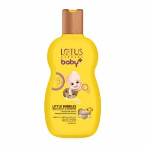 Lotus Herbals Baby+ Little Bubbles Body Wash and Shampoo, 200ml 