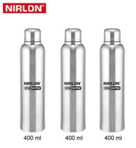 Nirlon Stainless Steel Bottle Set, Set of 3 at rs.318
