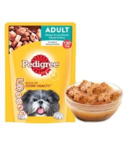 Pedigree Gravy Adult Dog Food Chicken & Liver Chunks 80 g at re.1