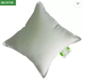 Recron Certified Plain Back Cushion Pack of 5  (White)