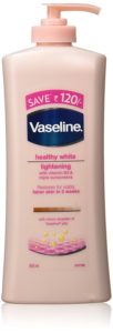 amazon- Buy Vaseline Healthy White Lightening Visible Fairness Body Lotion, 400ml at Rs 148