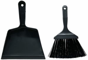 Amazon- Buy Haixing Plastic Dust Pan with Brush, 2-Pieces, Black at Rs 89