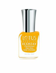 Amazon- Buy Lotus Makeup Ecostay Nail Enamel, Lemon Pie, 10ml at Rs 80