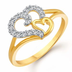 Amazon- Buy Meenaz American Diamond Gold Plated Jewellery Finger Rings at Rs 129