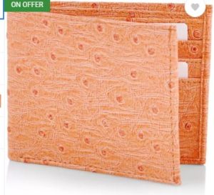 Butterflies Casual Orange Clutch