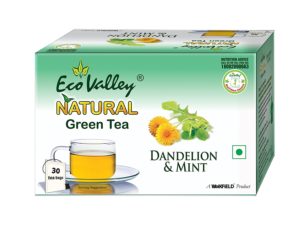 Eco Valley Natural Green Tea, Dandelion & Mint, 30 Tea Bags 