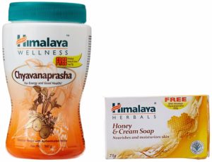 Himalaya Herbals Chyavanaprasha - 500 g with Free Himalaya Honey and Cream Soap - 75 g at Rs 127