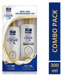 Parachute Advansed Coconut Crème Oil, 150 ml with Intense Nourishment Shampoo, 150 ml at rs.132