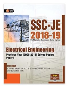 SSC JE Electrical Engineering for Junior Engineers Previous Year Solved Papers (2008-18), 2018-19 for Paper I at rs.118