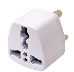 TecMac 3 Pin Traveller Conversion Plug, White at rs.165