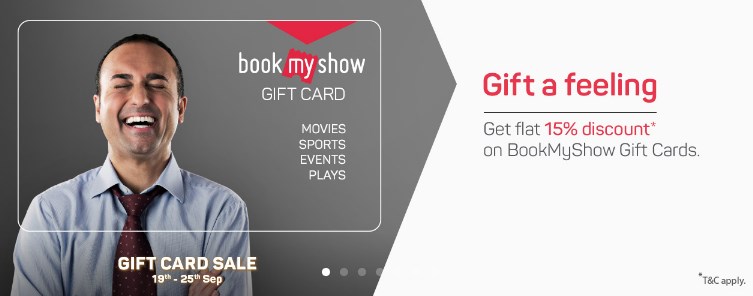 bms 15% off on gift card