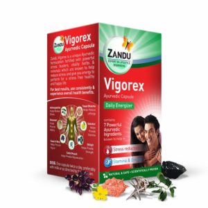 Amazon- Buy Zandu Vigorex Ayurvedic Daily Energizer - 20 capsules at Rs 171