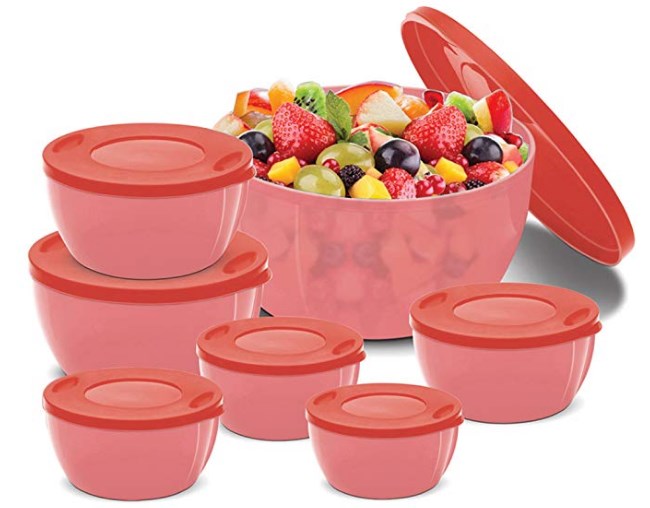 BMS GoodDay Storex Fresh Plastic Bowl Package Container, Set of 7 at rs.207