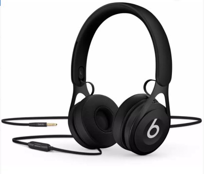 Beats EP Wired Headset with Mic (Black, On the Ear)