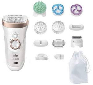 Braun 9-961V Silk Epil Women's Skin Spa Wet and Dry Cordless Epilator (White)