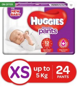 Huggies Wonder Pants Diaper - XS (24 Pieces) at rs.98