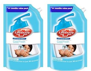 Lifebuoy Cool Fresh Menthol Hand Wash - 750 ml (Pack of 2) 
