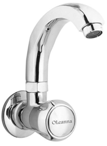 Oleanna Spark Sink Cock with Swivel Casted Spout Wall Mounted Model (Chrome) at Rs 580 only
