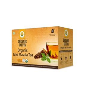 Organic Tattva Tulsi Masala Tea, 20 Tea Bags 