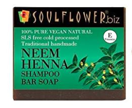 Soulflower Neem Henna Shampoo Bar