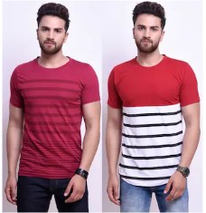 Stylesmyth Cotton Half Sleeves T-shirt (Pack of 2)