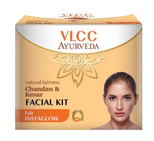 VLCC Ayurveda Natural Fairness Chandan and Kesar Facial Kit- 50g 