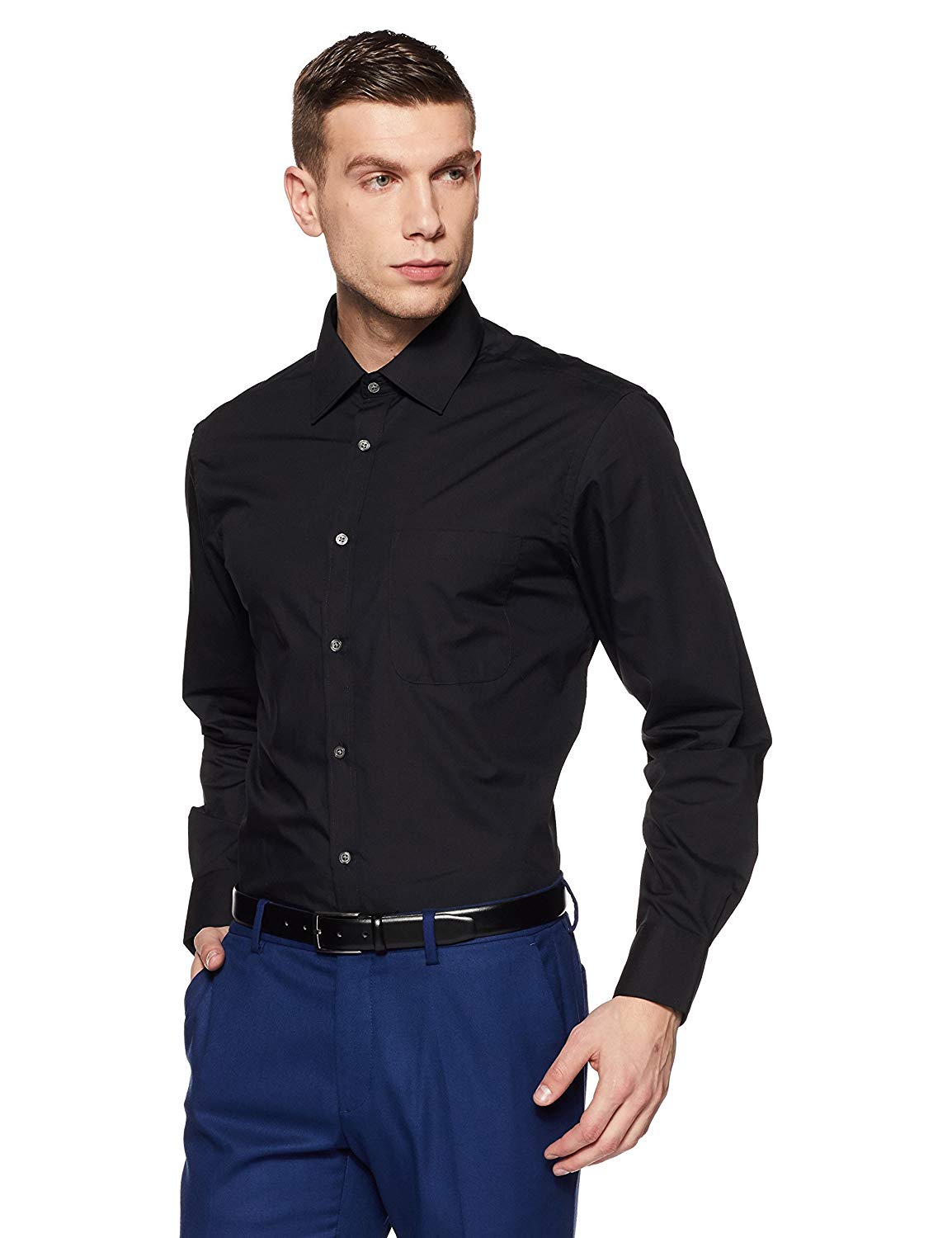Amazon – Buy Marks & Spencer Men’s Cotton Regular Fit Formal Shirt ...