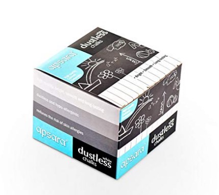 Apsara White Dustless Chalks at rs.129