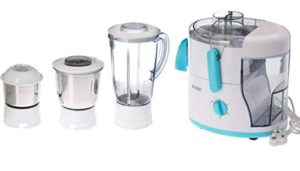 Baltra BJMG-105 550-Watt Juicer Mixer Grinder with 3 Jars (White)