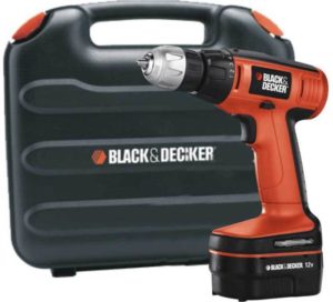 Black & Decker EPC12K2 Cordless Pistol Grip Drill (10 mm Chuck Size)