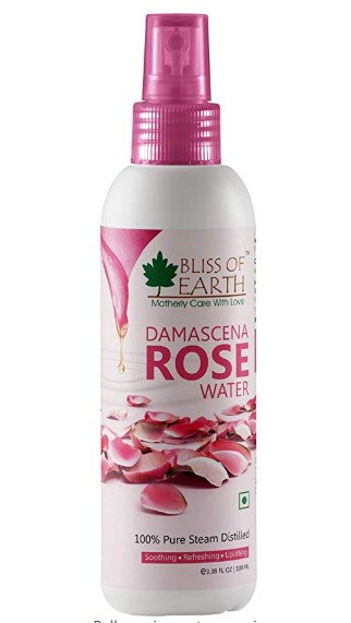 Bliss of Earth™ 100% Pure Damascena Rose Water | 100ml at rs.183