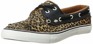 British Knights Women's Deck Brown Leopard and Black Sneakers