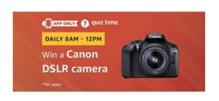Canon Eos 1300D DSLR Camera amazon quiz