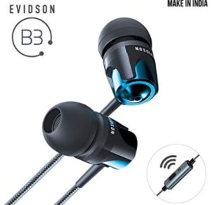 Evidson Audio B3 in-Ear Earphones with Mic (Blue)
