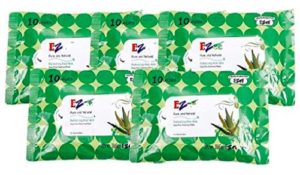 Ezee Wet Wipes - 10 Wipes (Aloe Vera, Pack of 5)