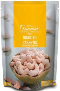 Gourmia Roasted Lightly Salted Cashews, 100g