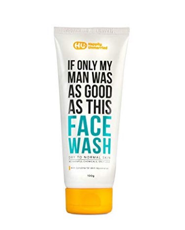 Happily Unmarried Face Wash Dry to Normal Skin, 100g